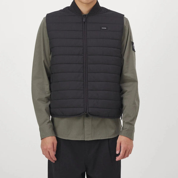 Calvin Klein Gilet Gilet Uomo Packable Crinkle Nero - Francavilla Moda